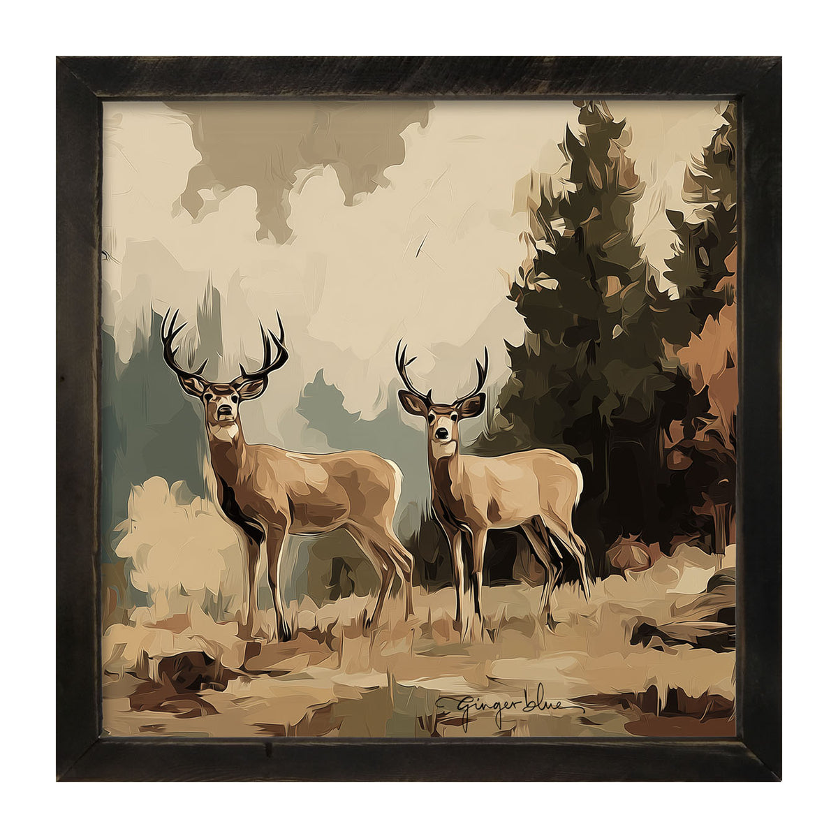 Adirondack Deer - Framed Art