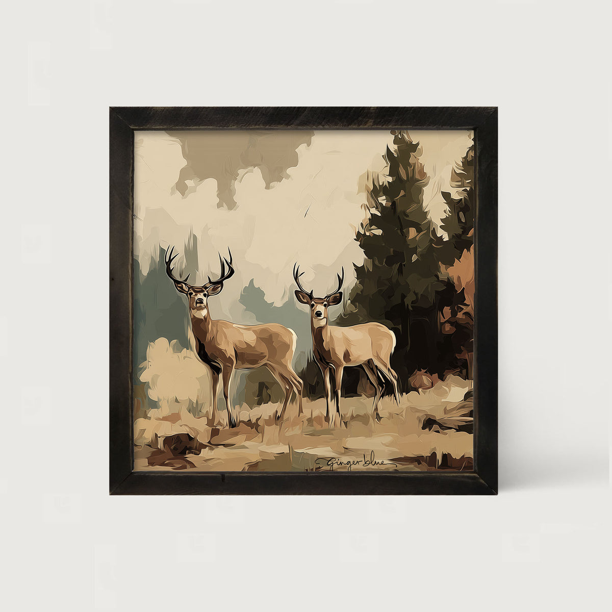 Adirondack Deer - Framed Art