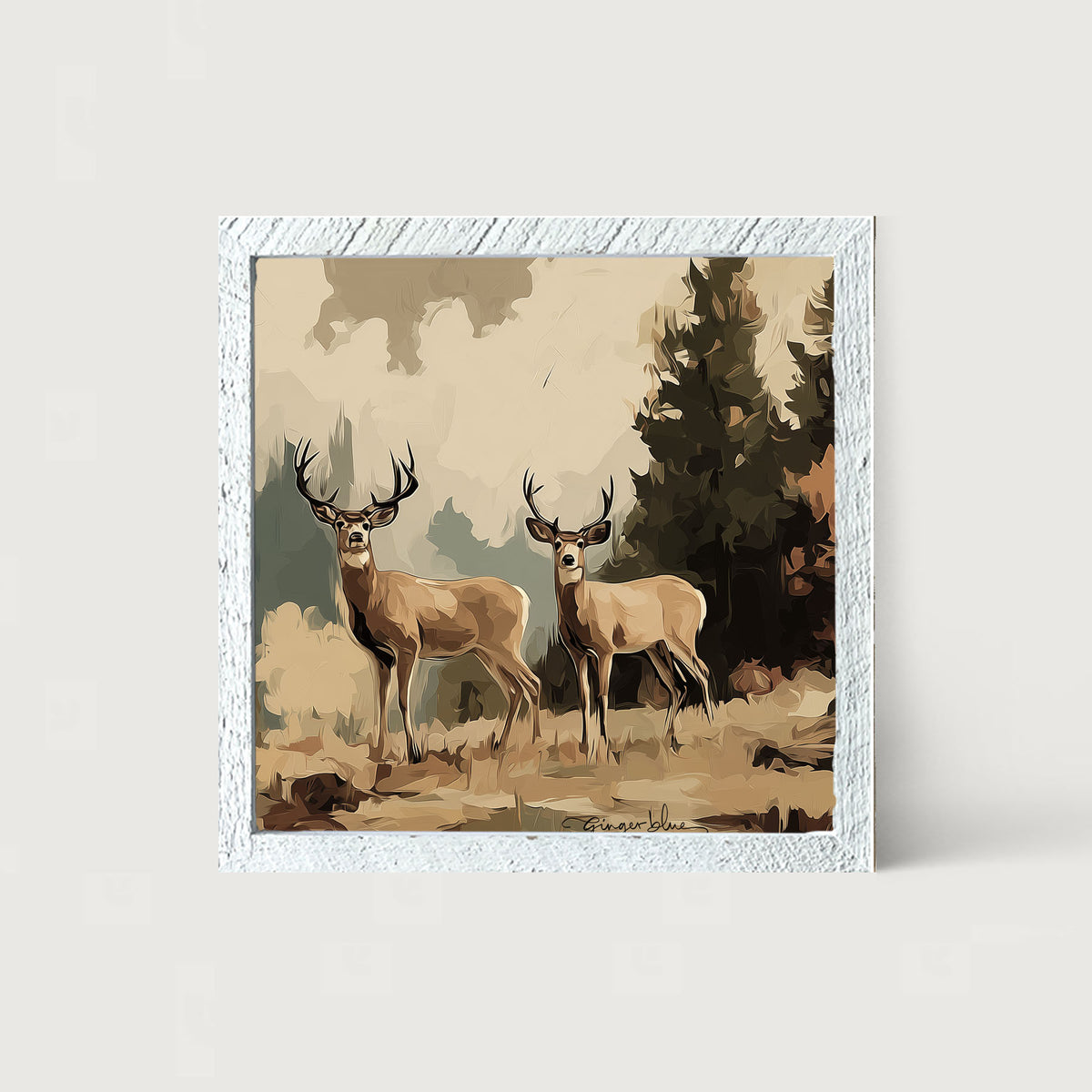 Adirondack Deer - Framed Art