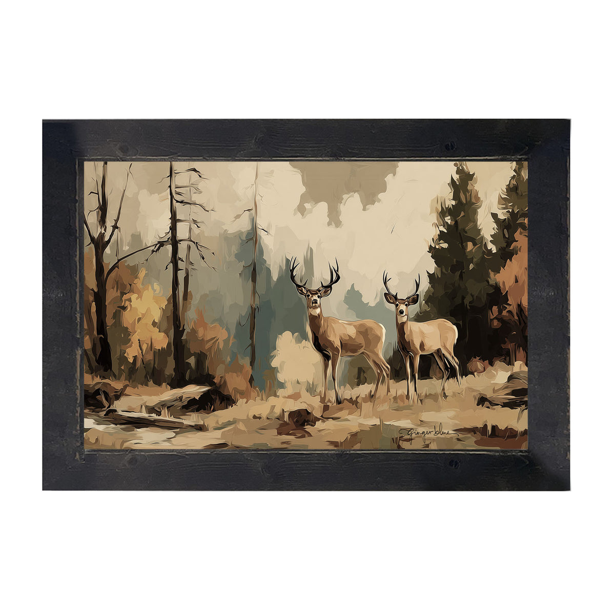 Adirondack Deer - Framed Art