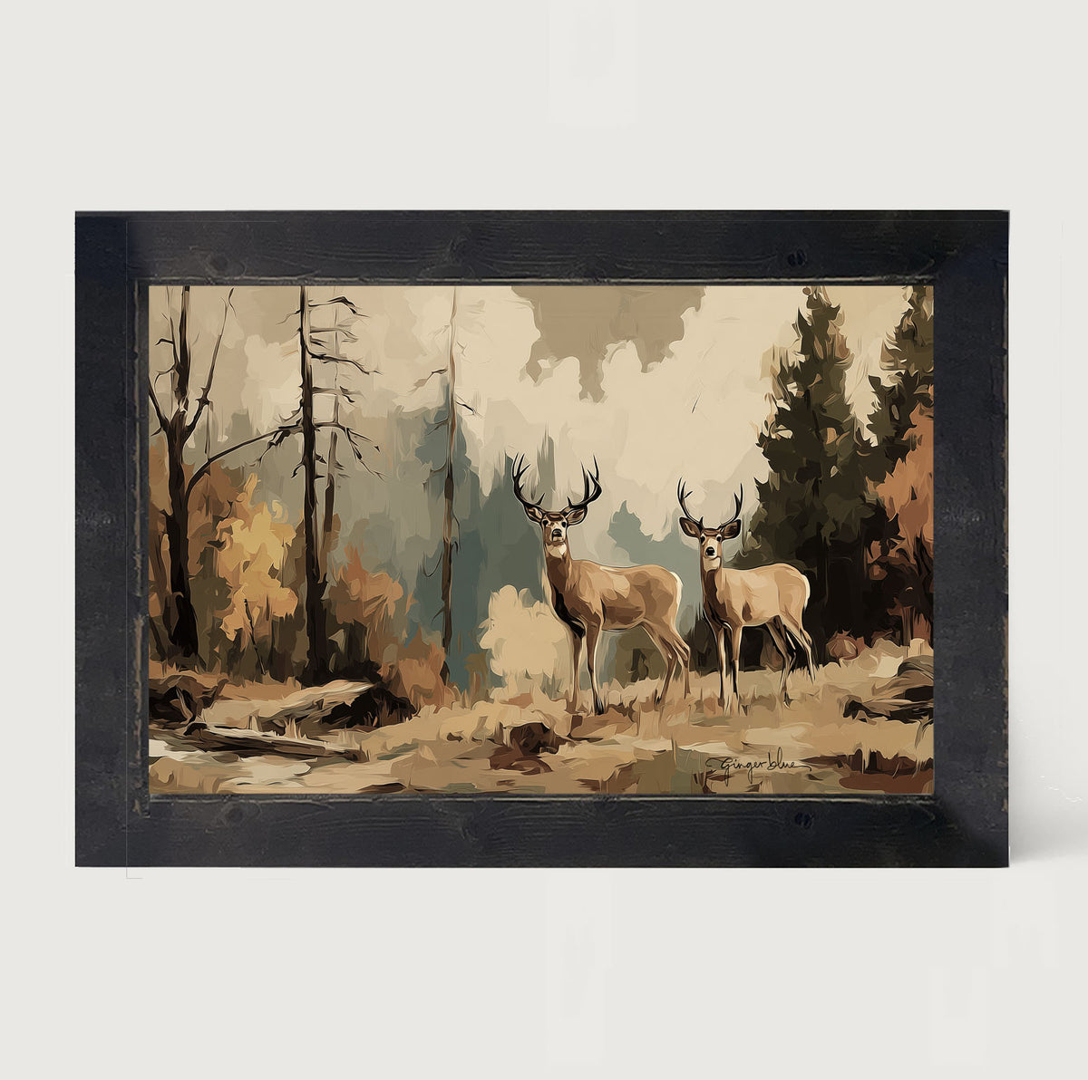 Adirondack Deer - Framed Art