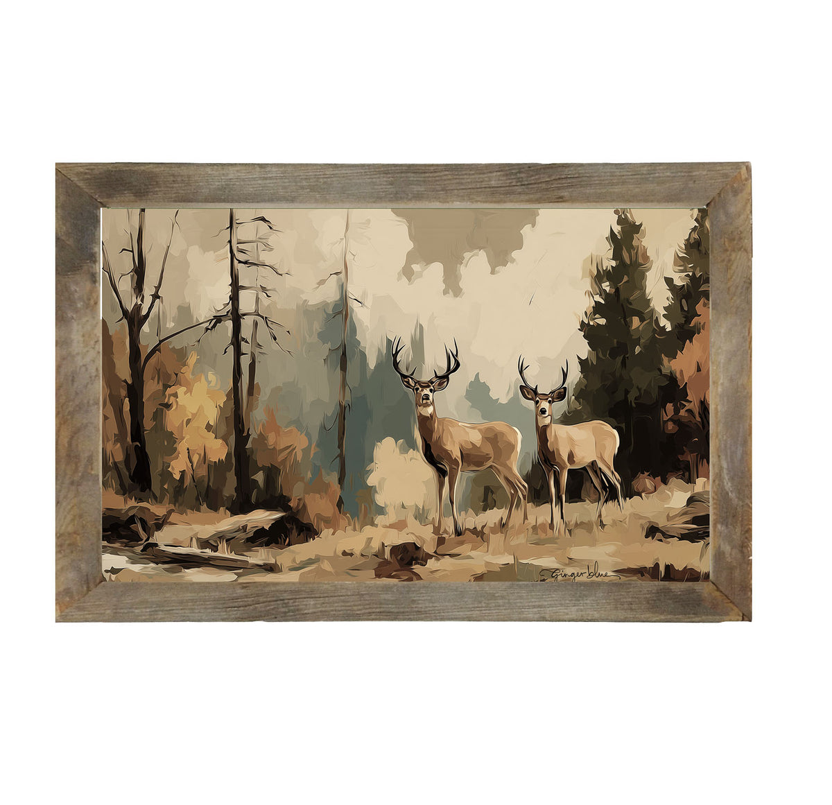 Adirondack Deer - Framed Art