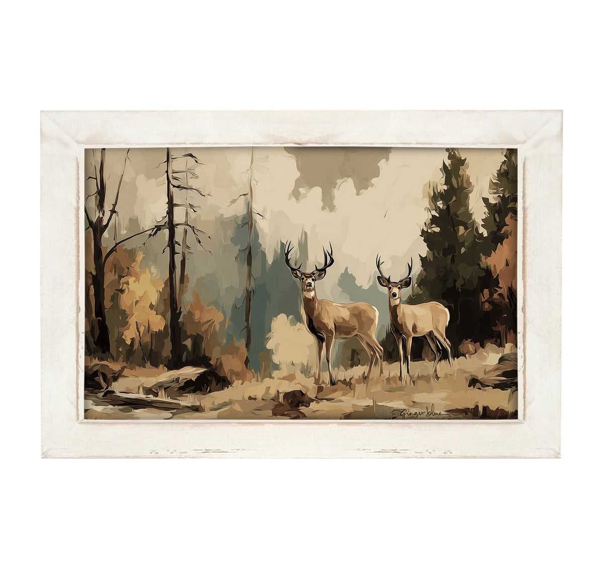 Adirondack Deer - Framed Art