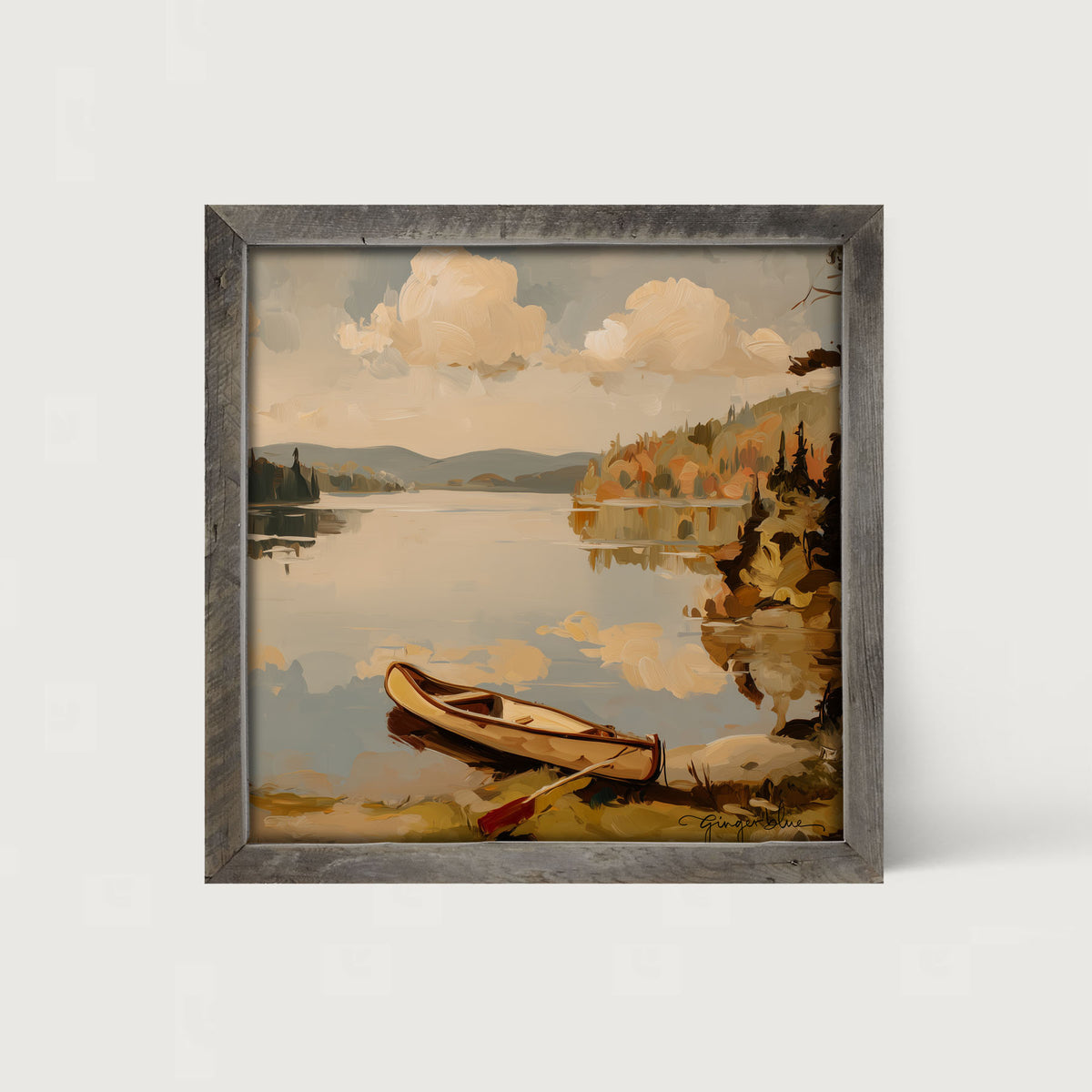 Adirondack Canoe - Framed Art