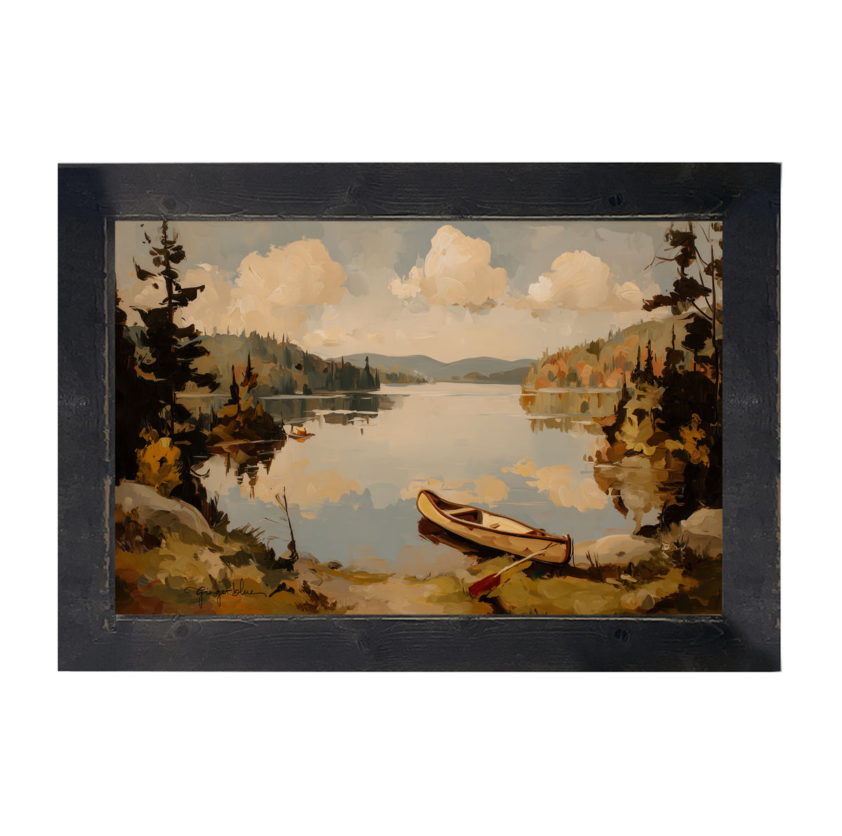 Adirondack Canoe - Framed Art