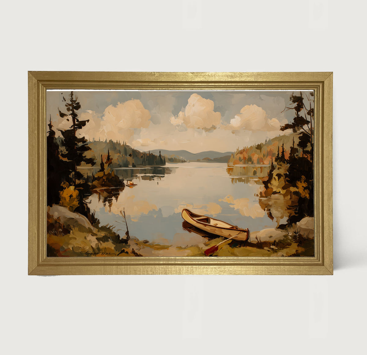 Adirondack Canoe - Framed Art