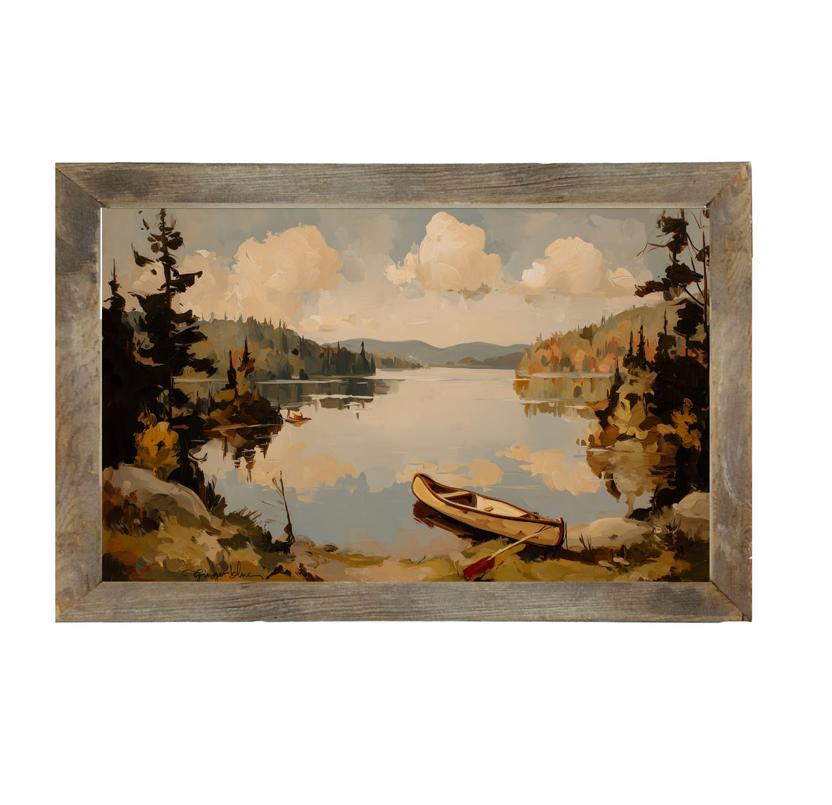 Adirondack Canoe - Framed Art