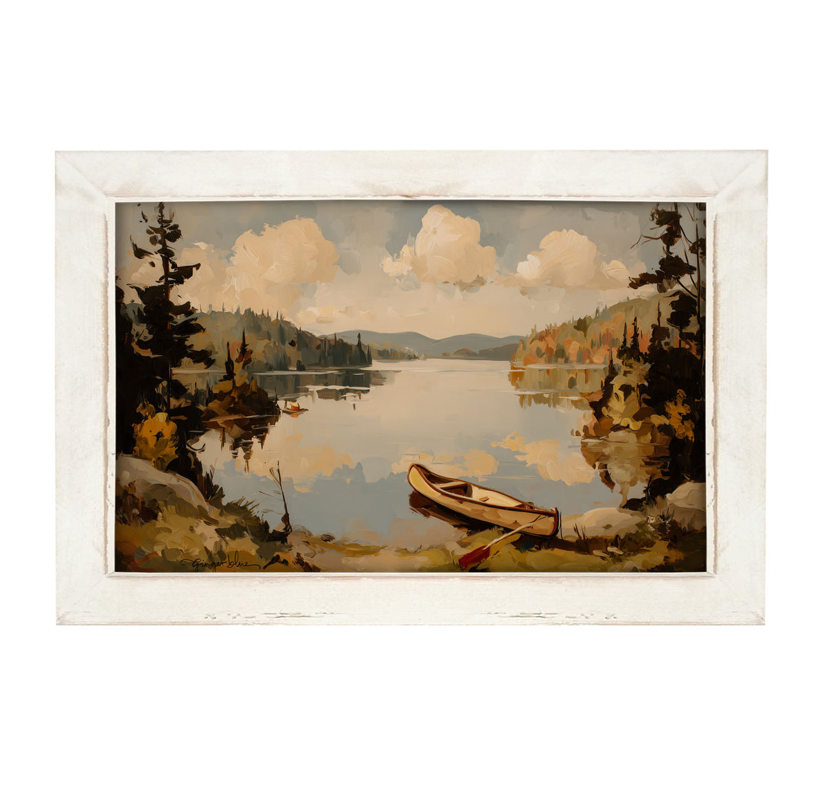Adirondack Canoe - Framed Art