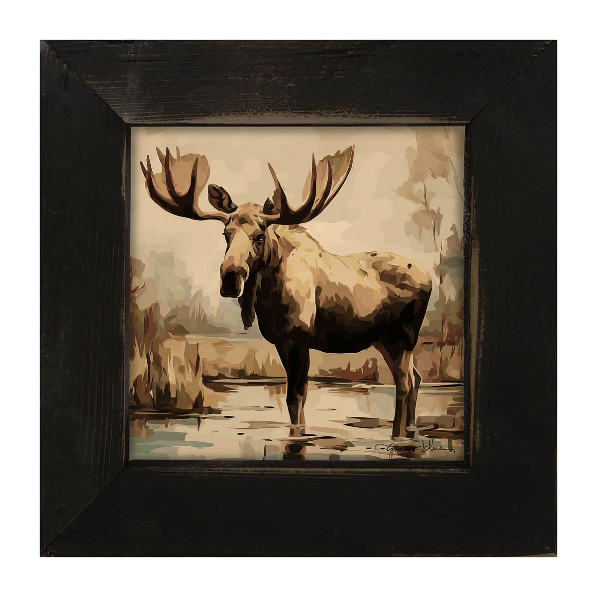 Adirondack Moose - Framed Art