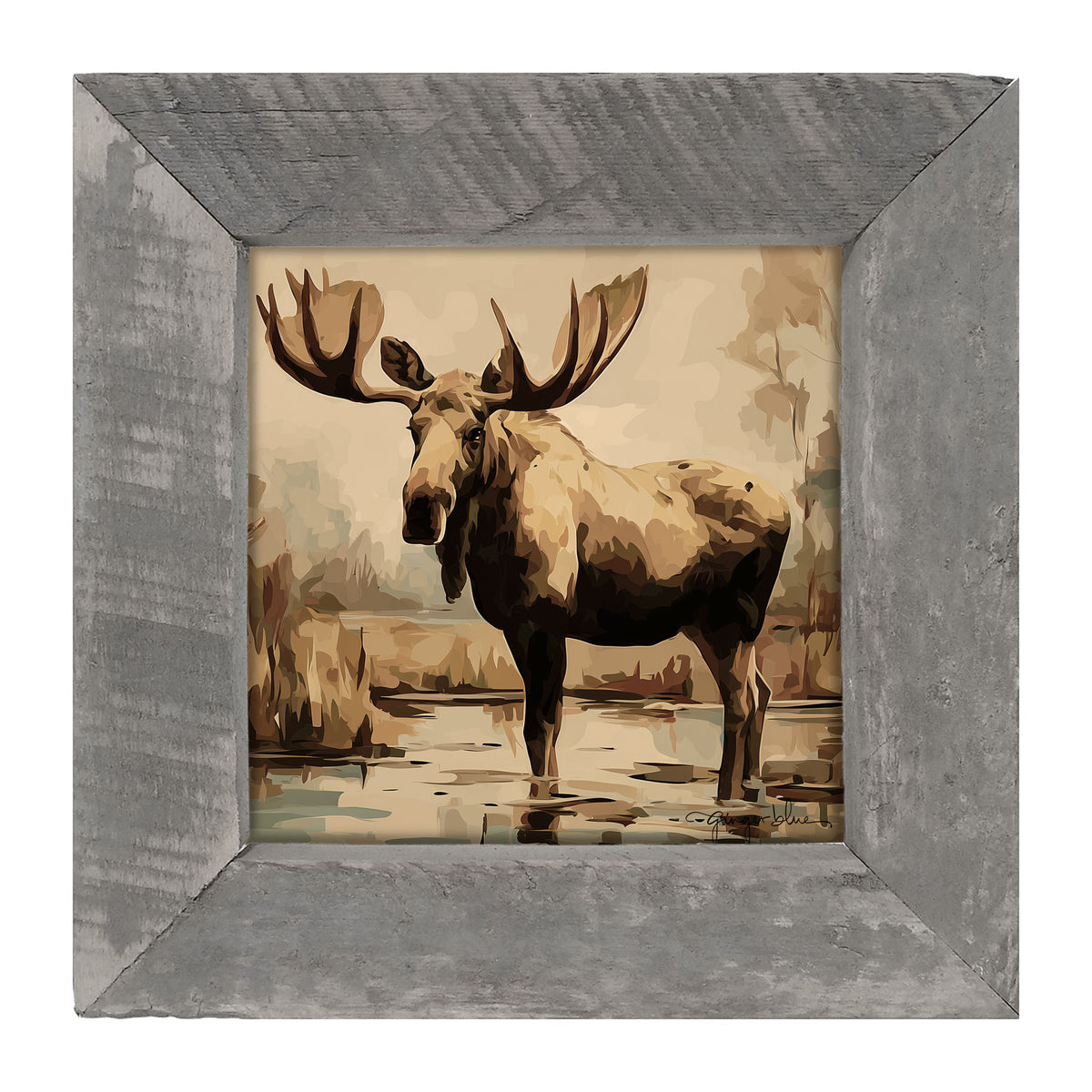 Adirondack Moose - Framed Art
