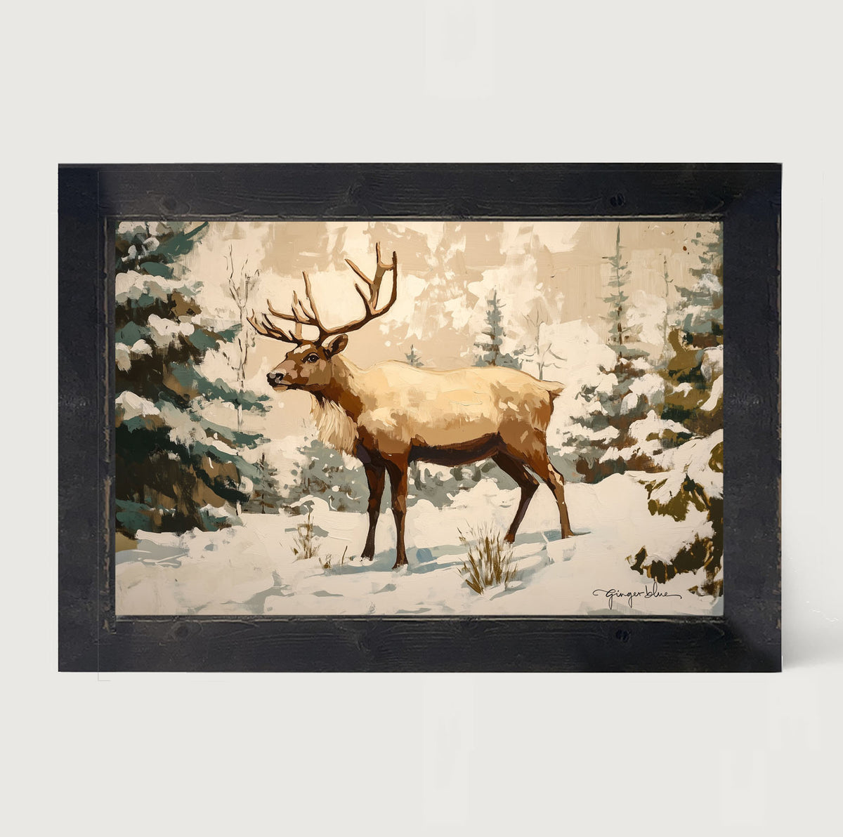 Adirondack Reindeer in Forest