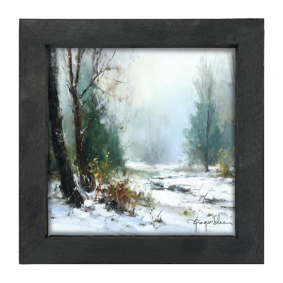 Snowy Forest - Framed Art