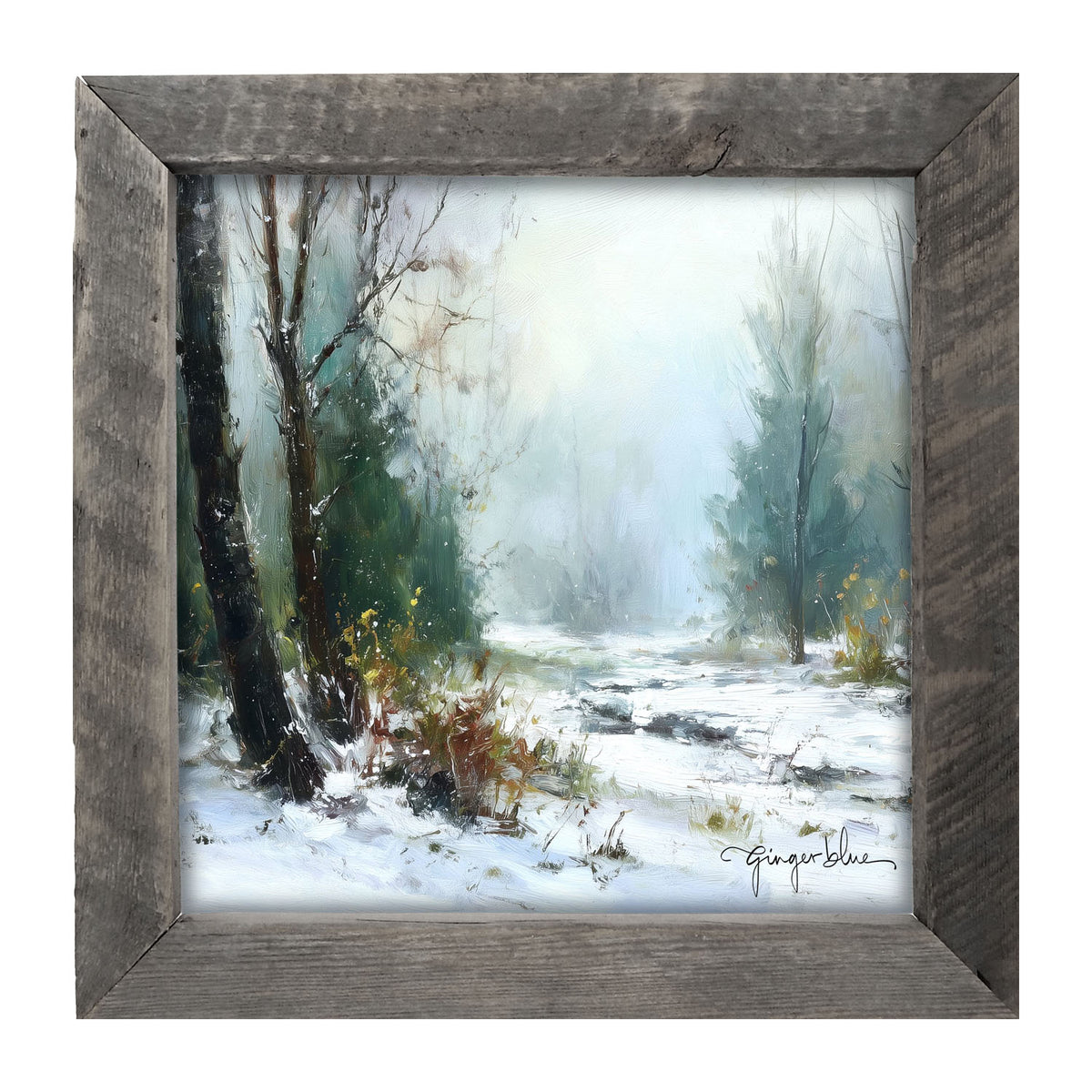 Snowy Forest - Framed Art