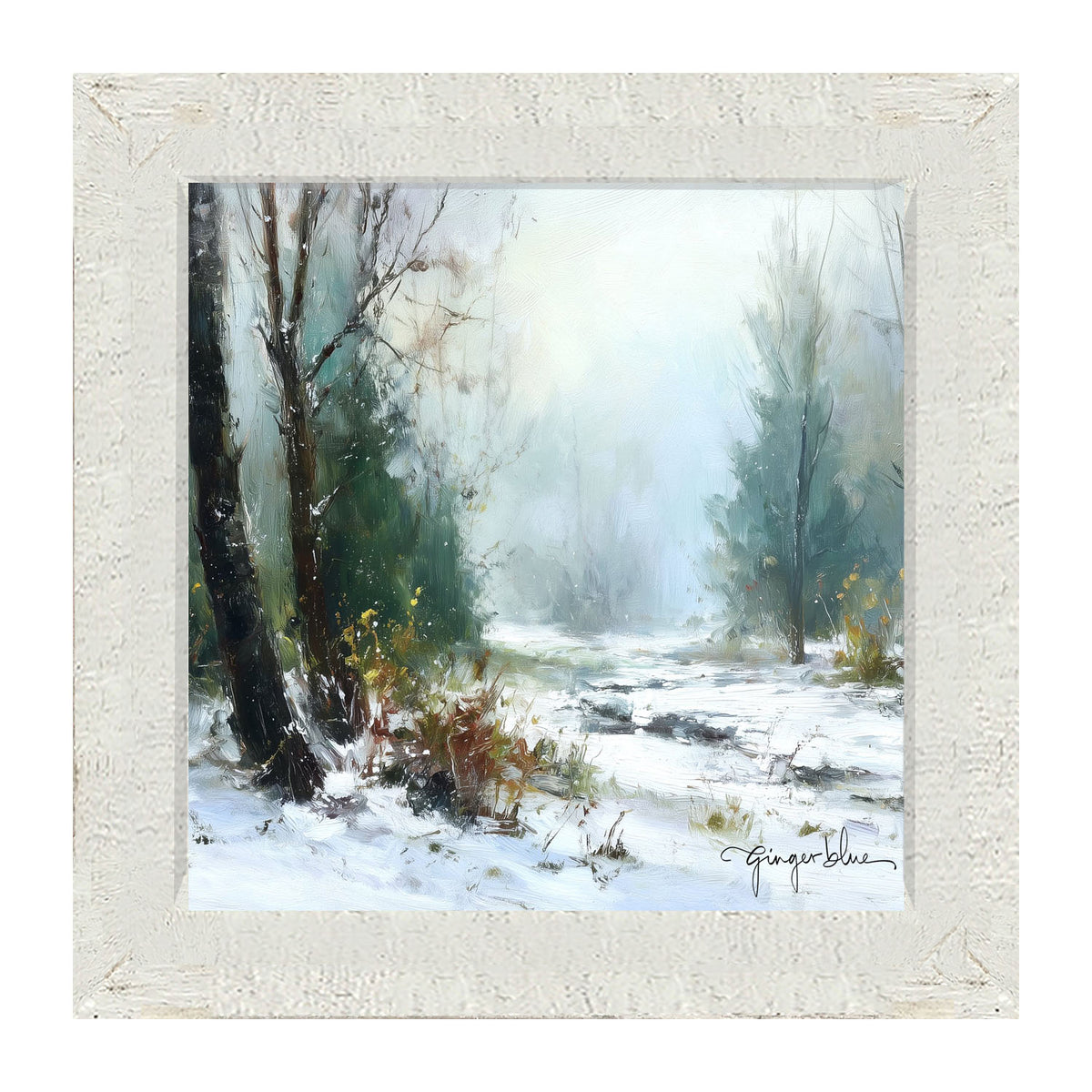 Snowy Forest - Framed Art