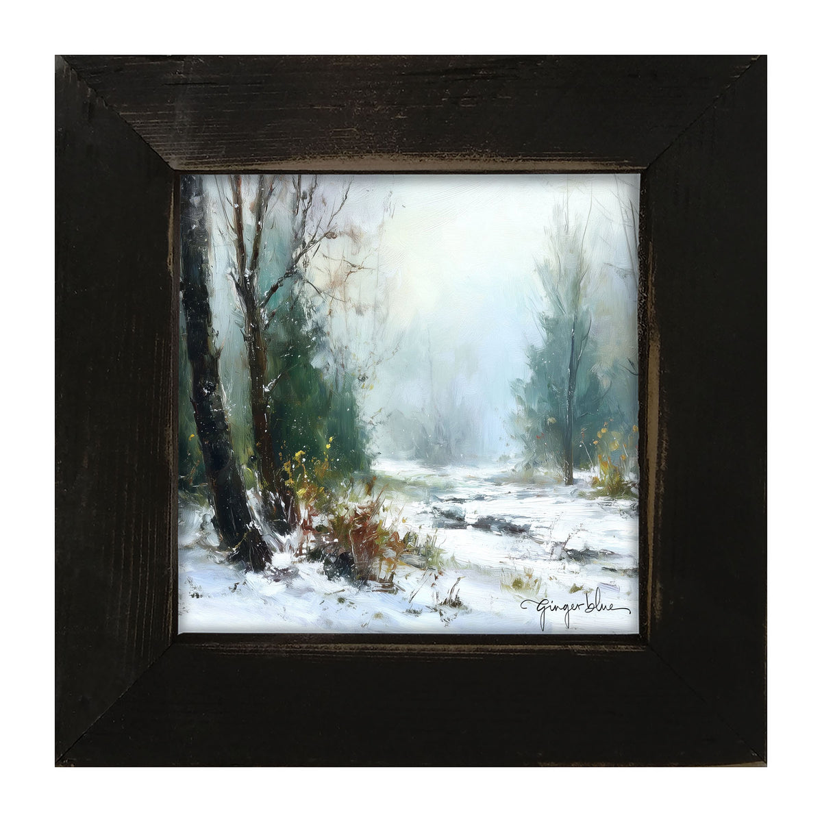 Snowy Forest - Framed Art