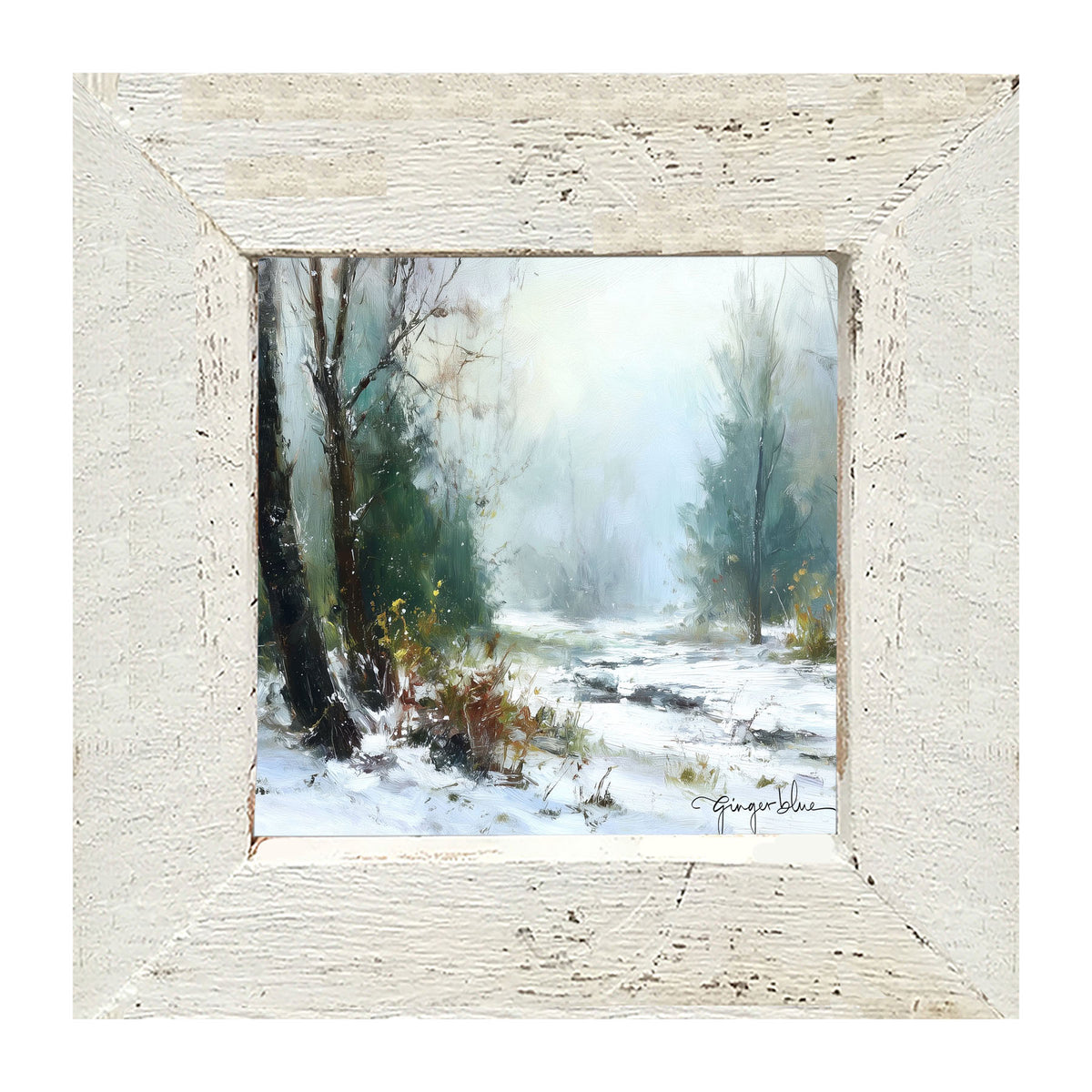 Snowy Forest - Framed Art