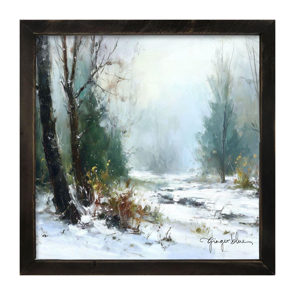 Snowy Forest - Framed Art