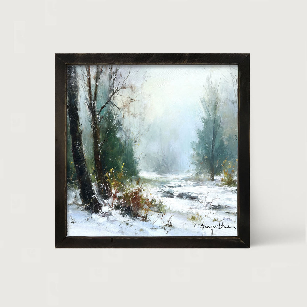 Snowy Forest - Framed Art