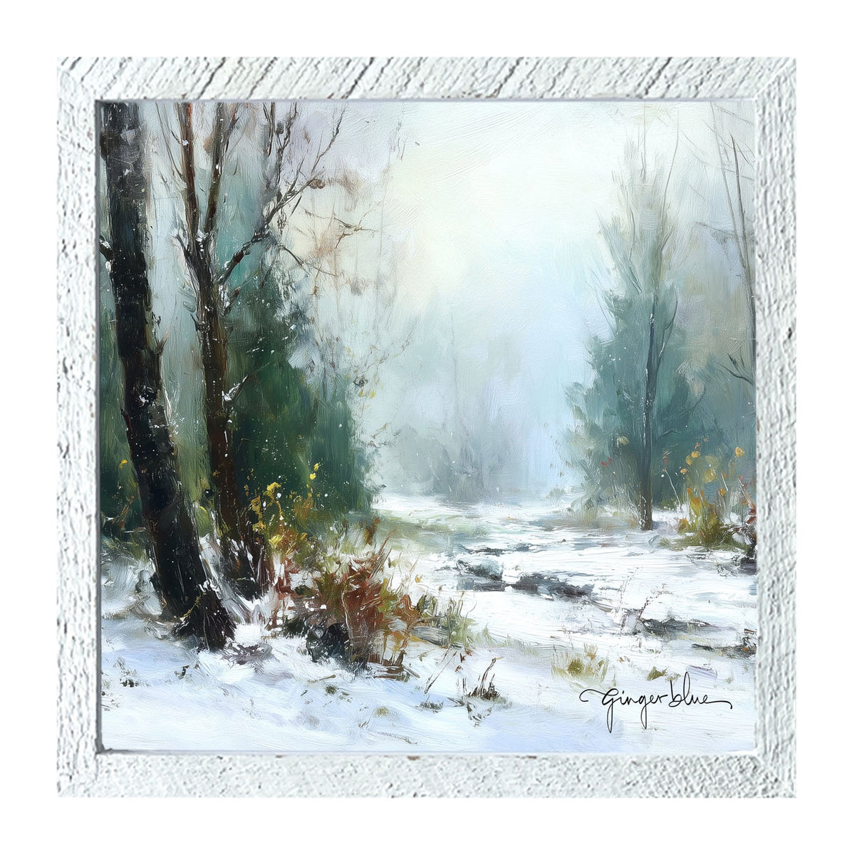 Snowy Forest - Framed Art