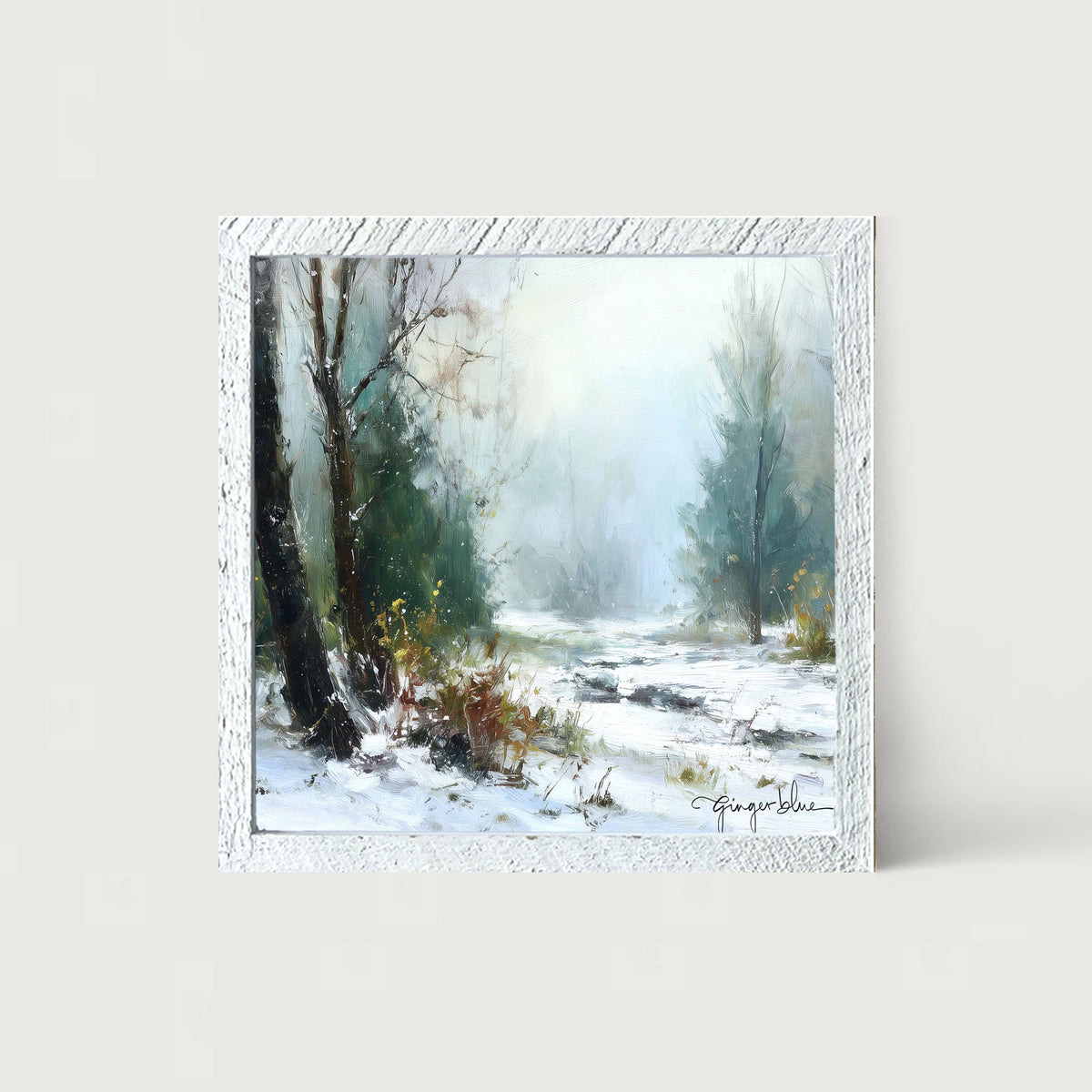 Snowy Forest - Framed Art