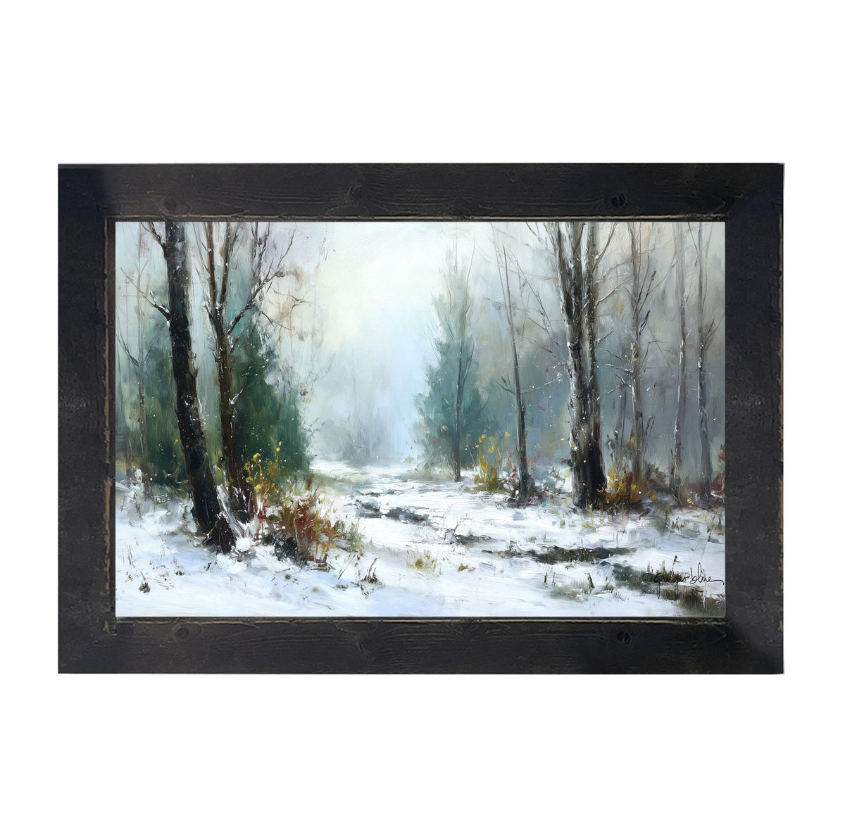 Snowy Forest - Framed Art