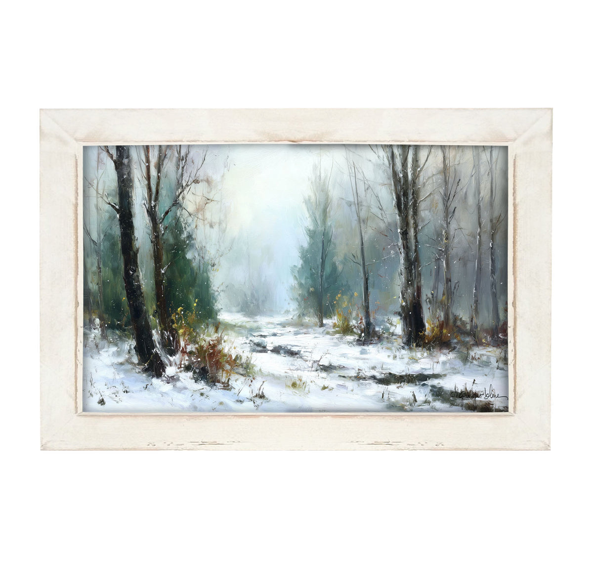 Snowy Forest - Framed Art
