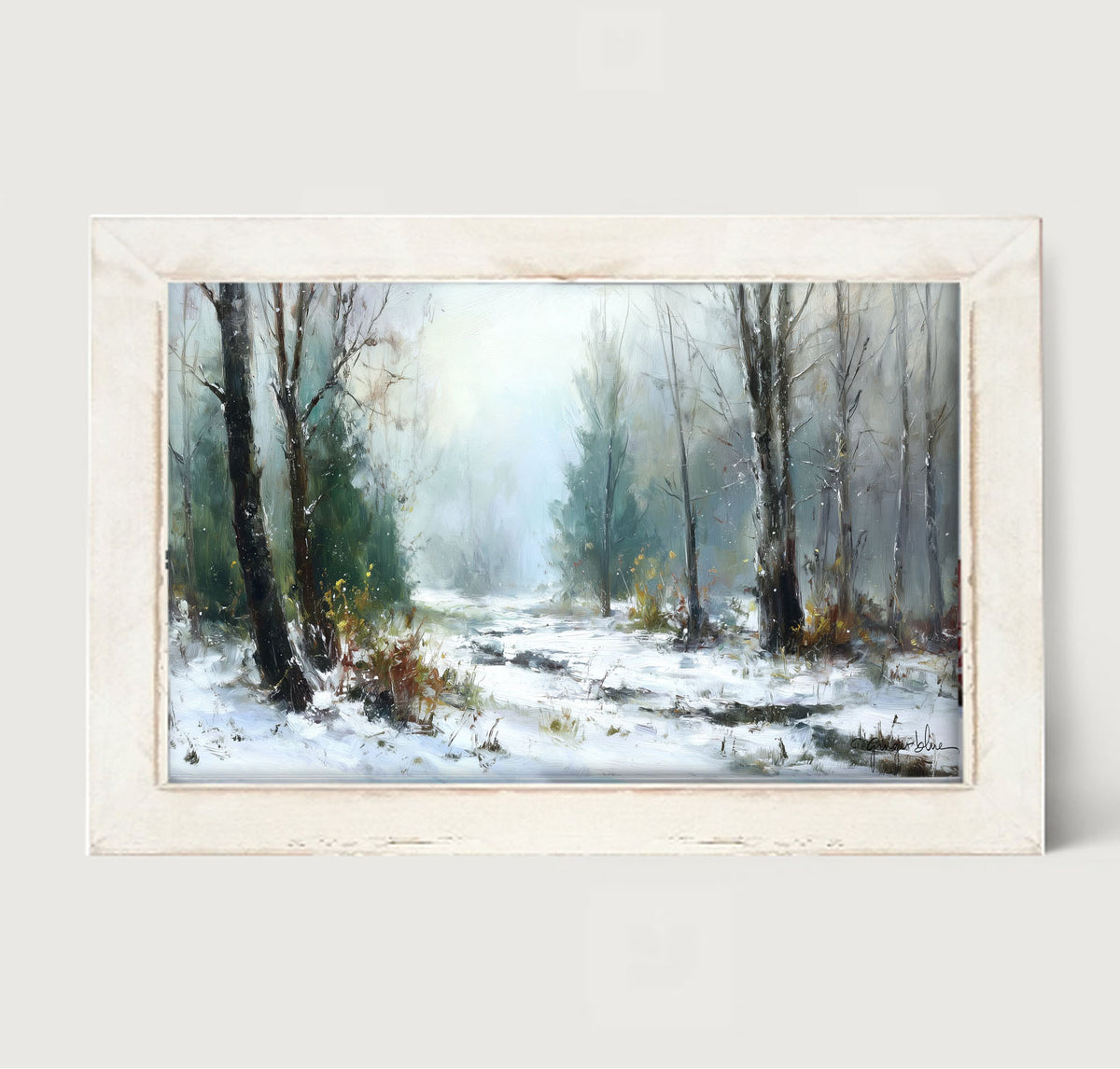 Snowy Forest - Framed Art