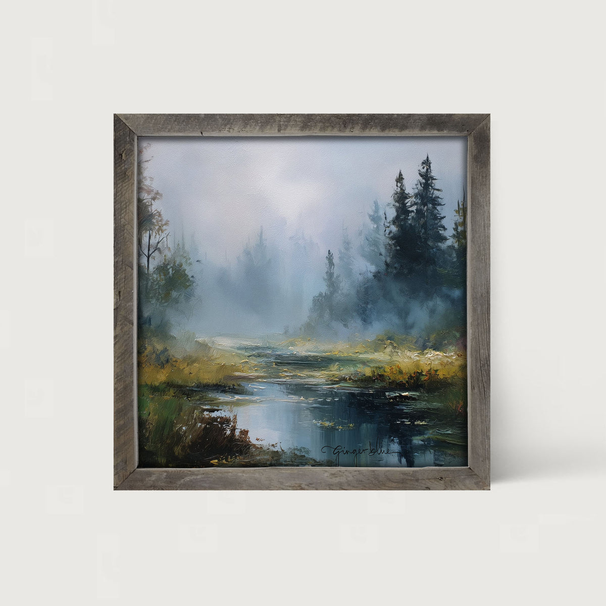 Foggy Forest Stream