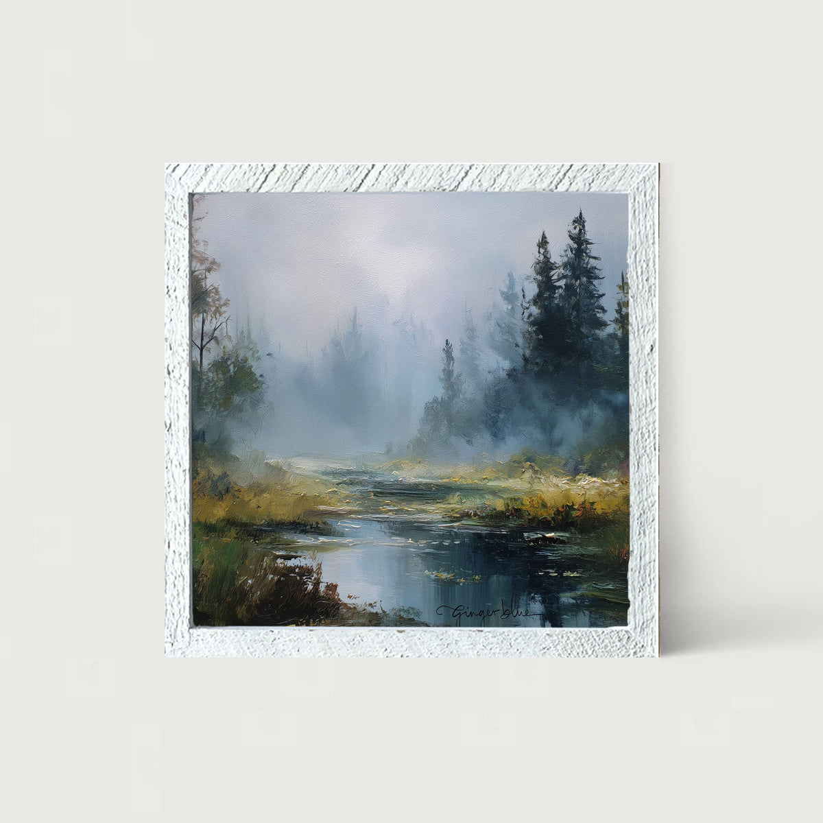 Foggy Forest Stream