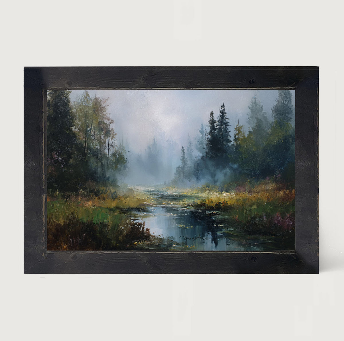 Foggy Forest Stream