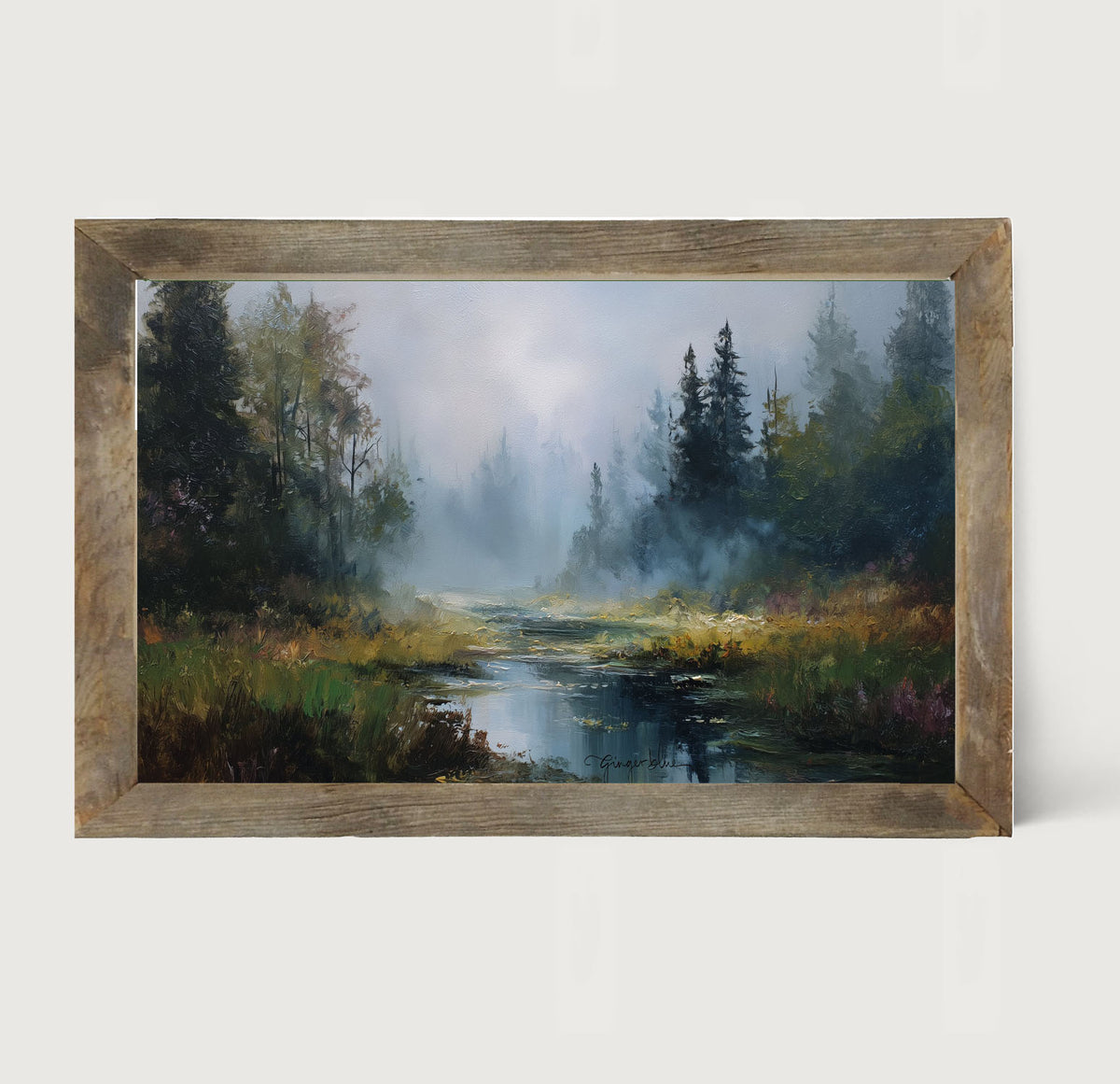 Foggy Forest Stream