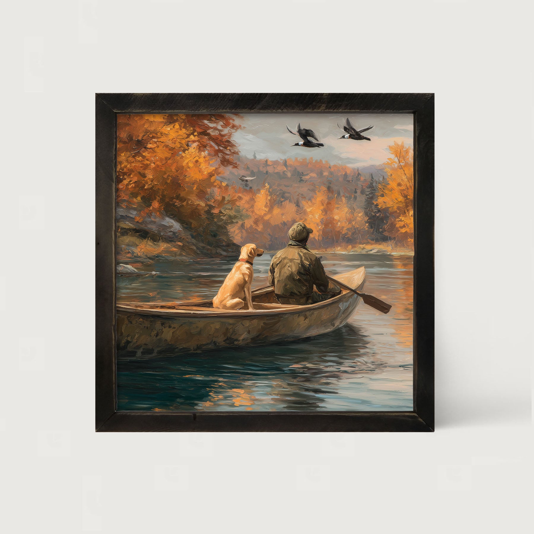 Fishing - Man with Dog