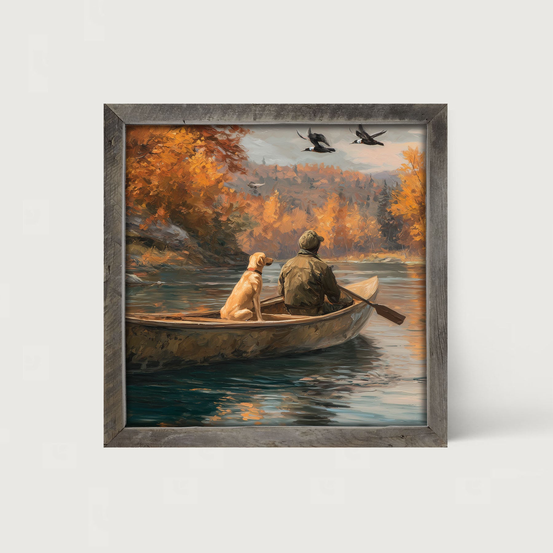 Fishing - Man with Dog
