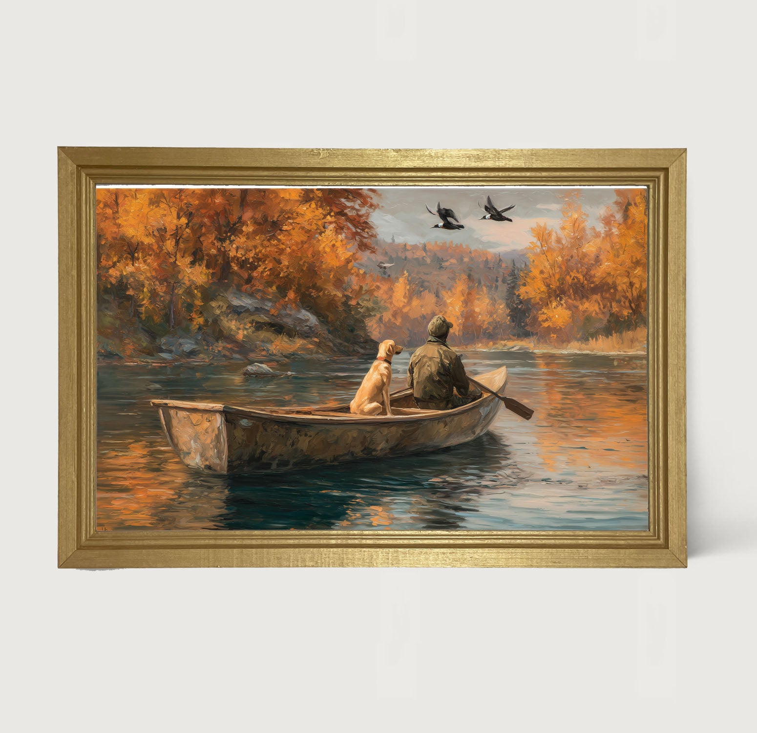 Fishing - Man with Dog