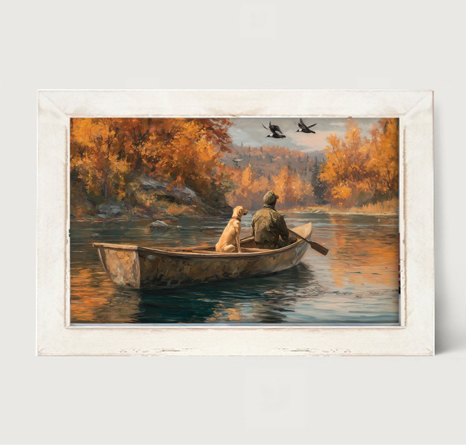 Fishing - Man with Dog