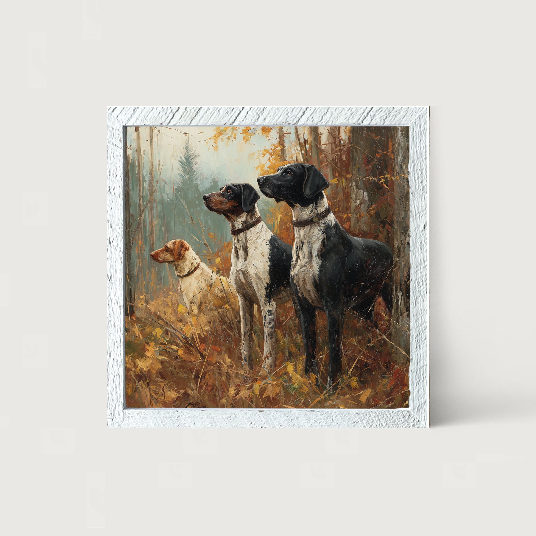 Hunting Season - Dogs in the Woods