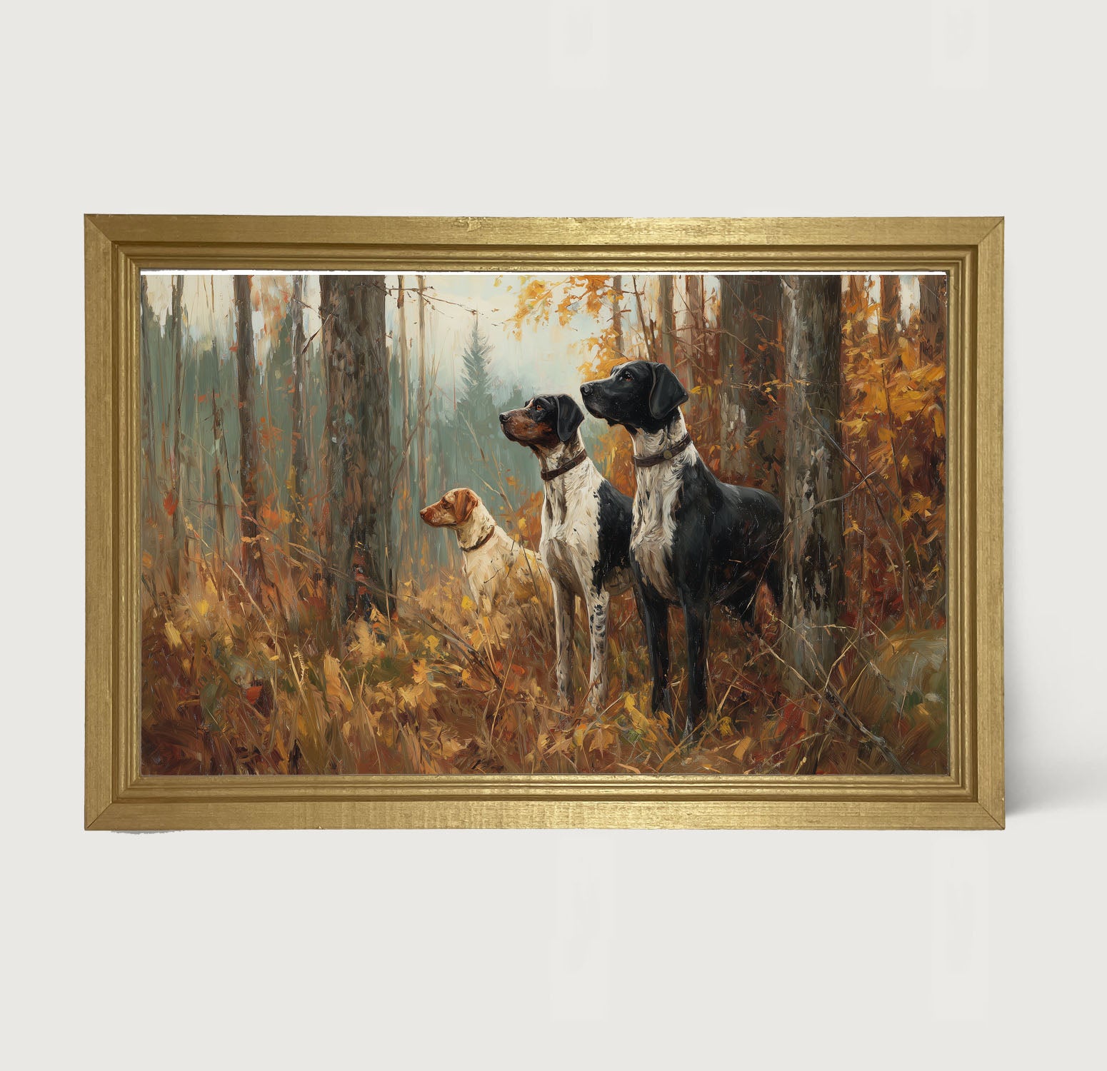 Hunting Season - Dogs in the Woods