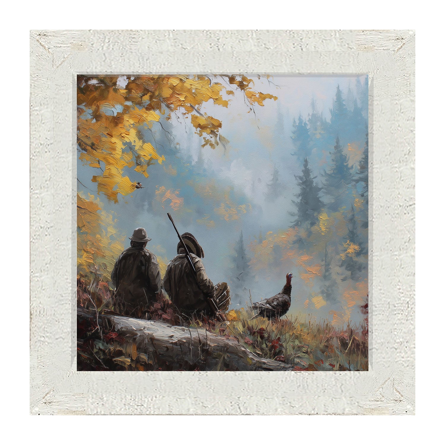 Hunting Season - Looking over the Valley - Framed Art