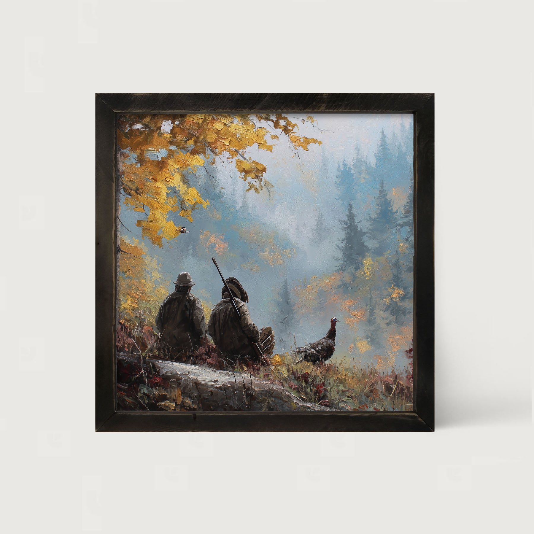 Hunting Season - Looking over the Valley - Framed Art