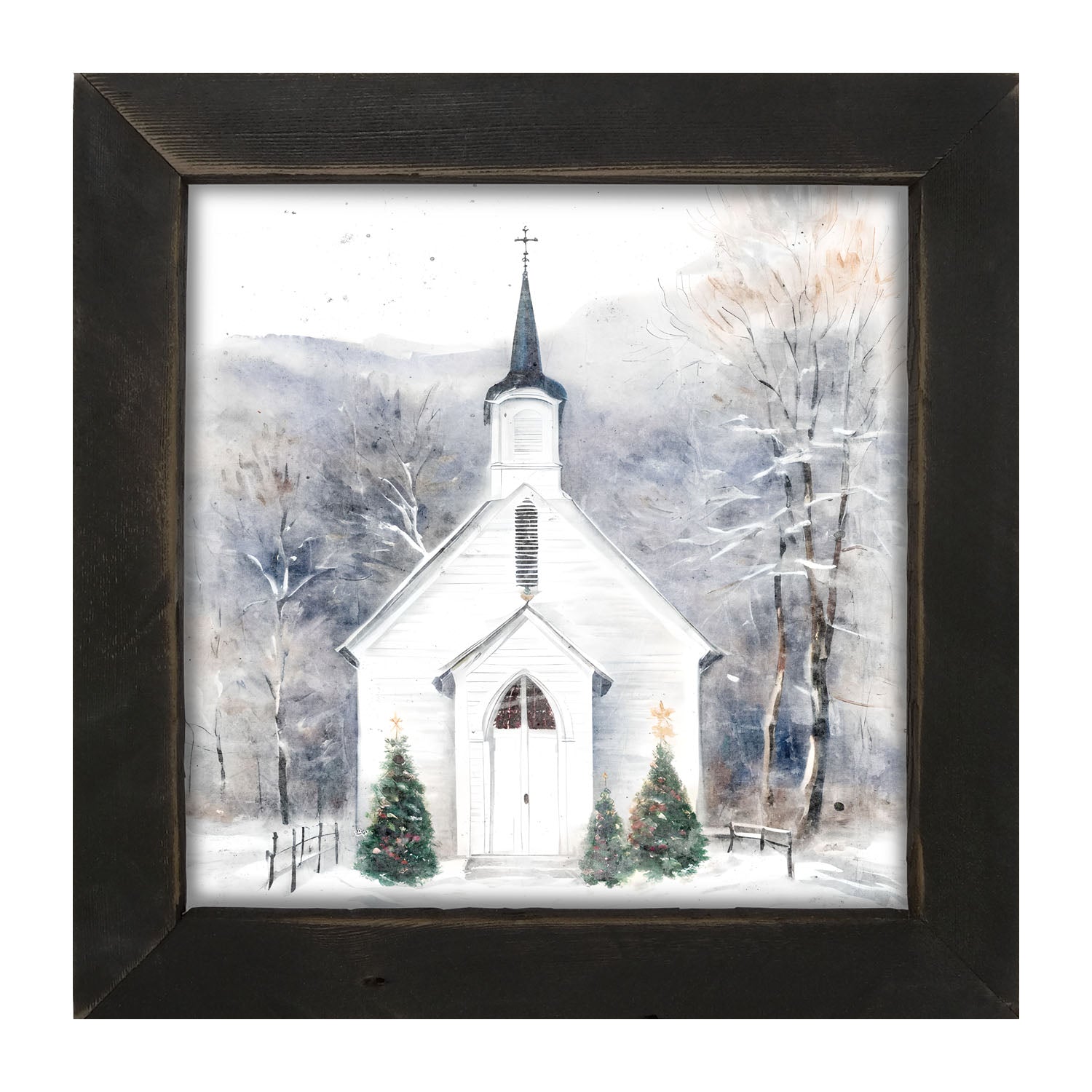 Winter Church 1-framed-art