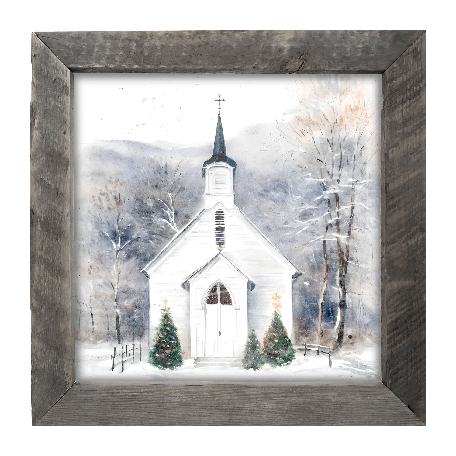 Winter Church 1-framed-art