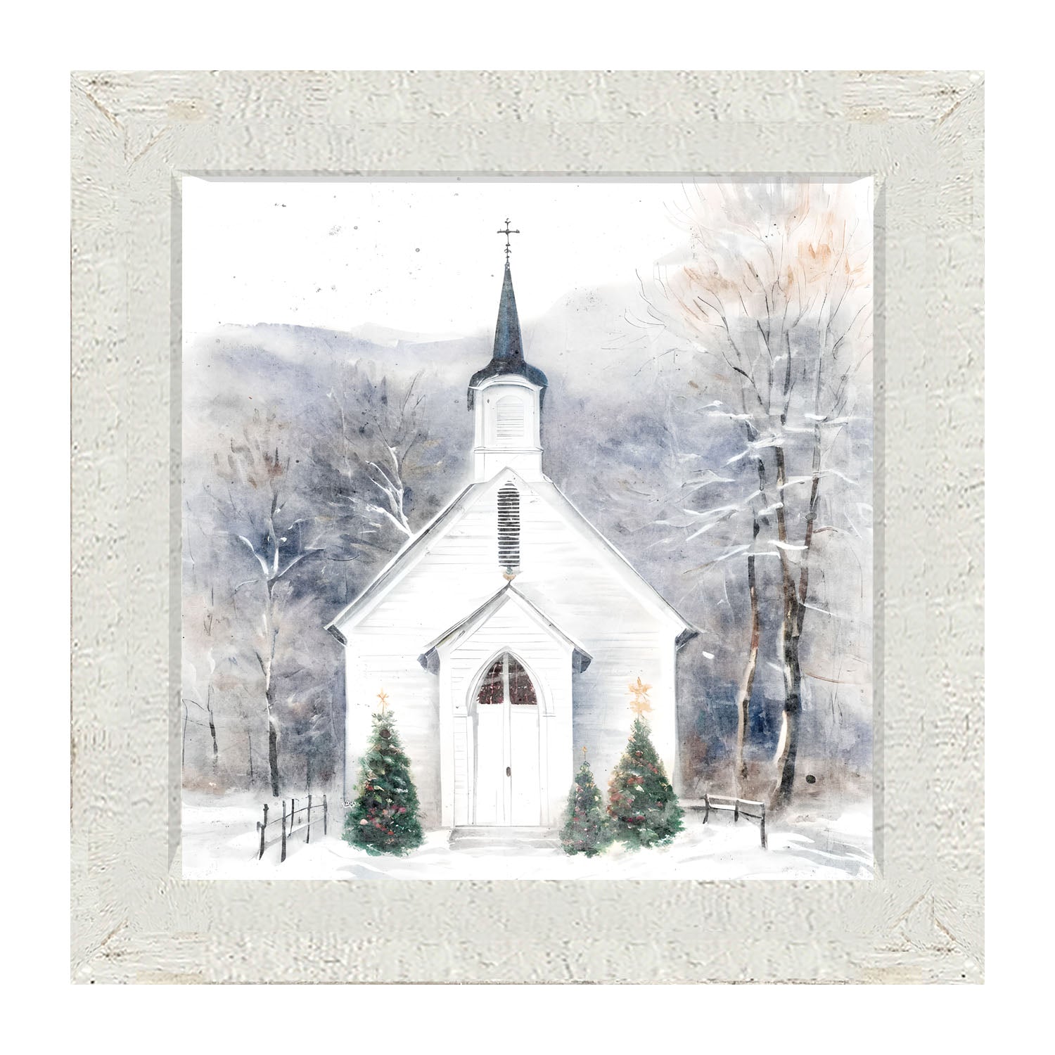 Winter Church 1-framed-art