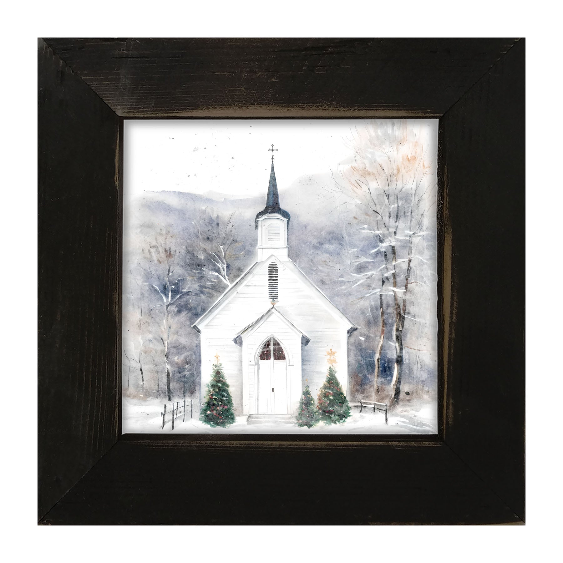 Winter Church 1-framed-art