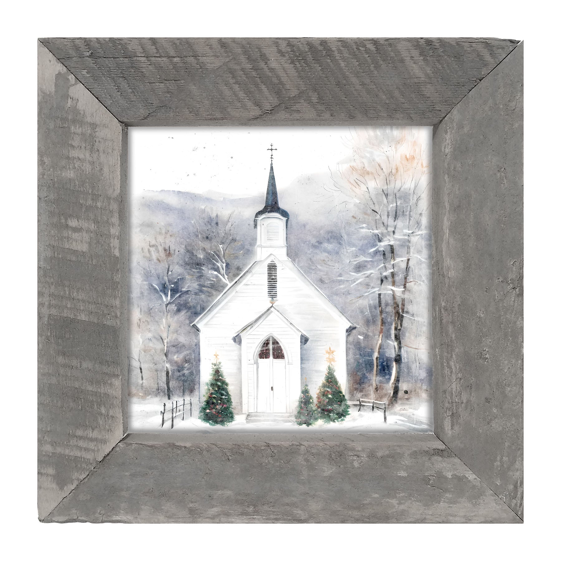 Winter Church 1-framed-art