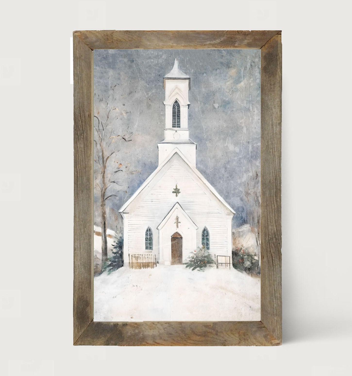 Winter Church 2-framed-art