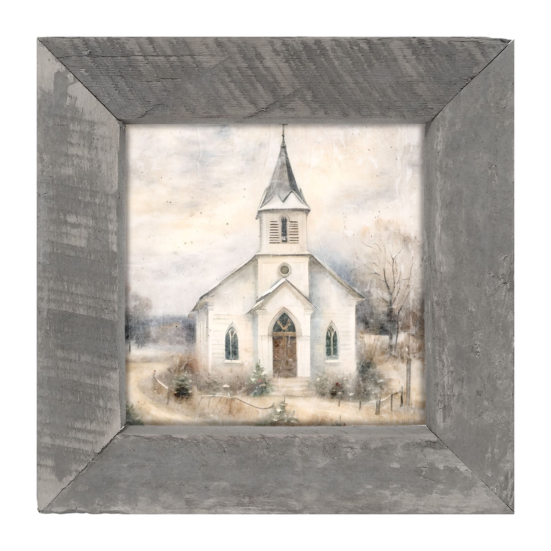 Winter Church 3-framed-art