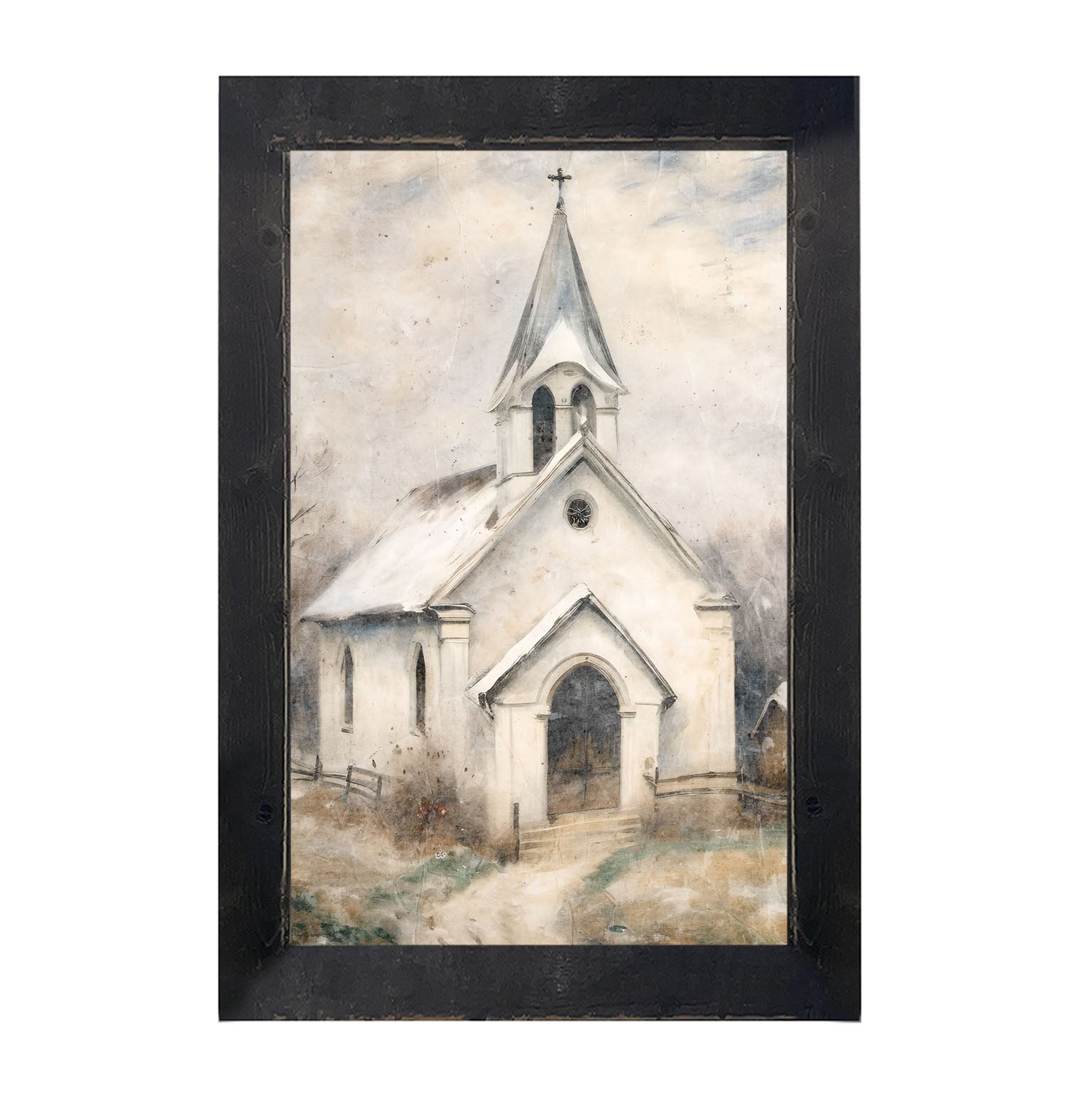 Winter Church 5-framed-art