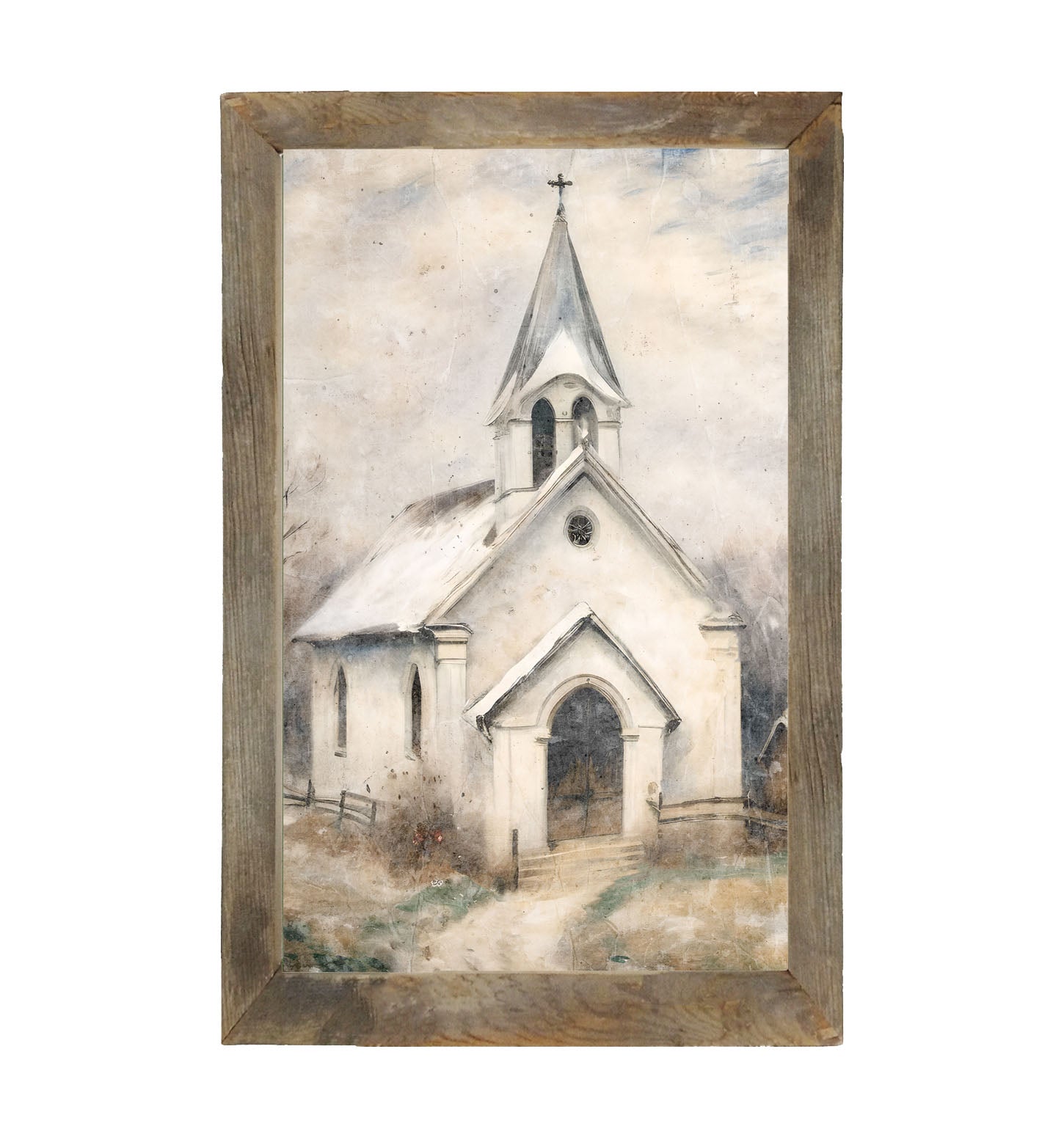 Winter Church 5-framed-art