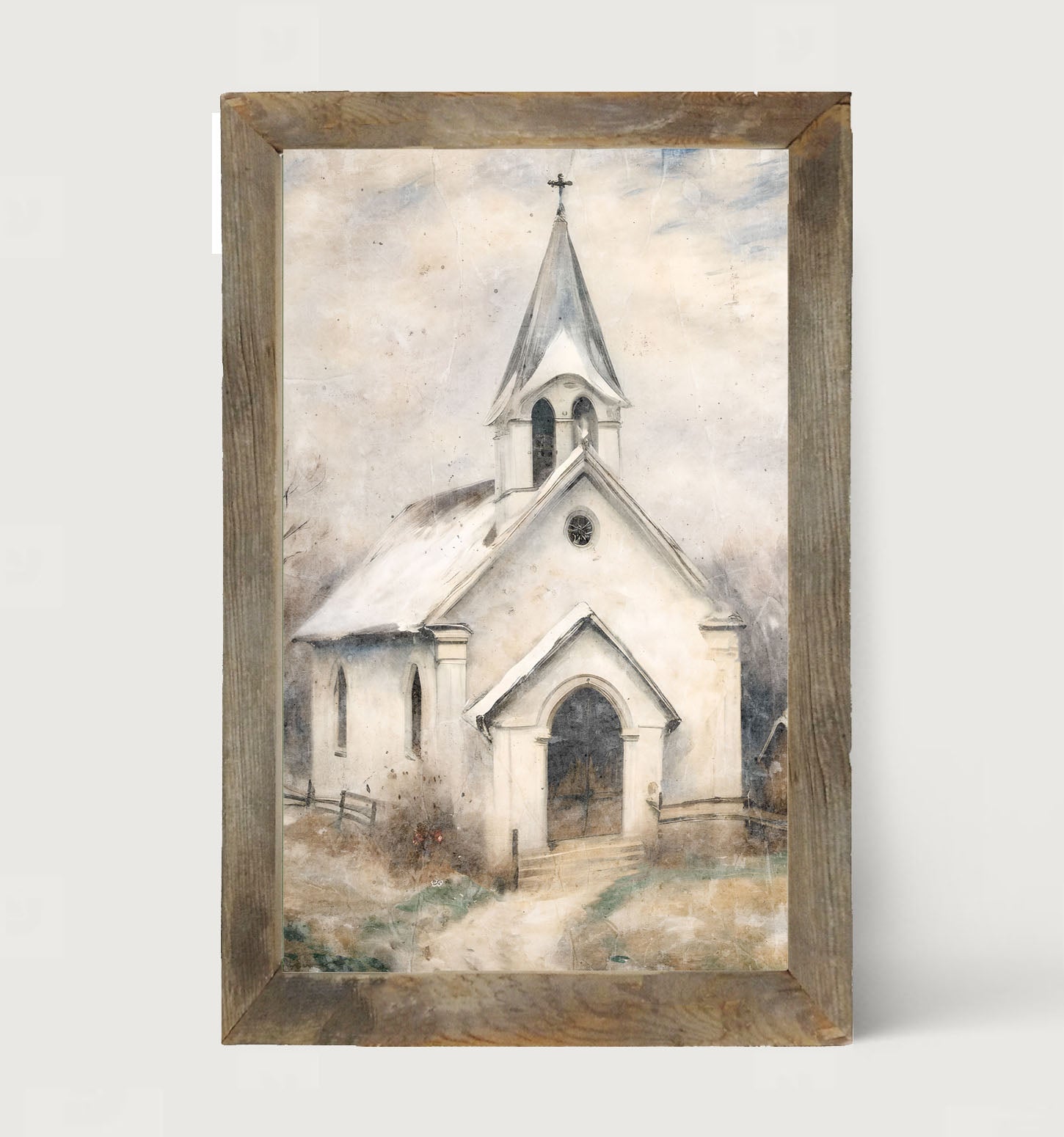 Winter Church 5-framed-art