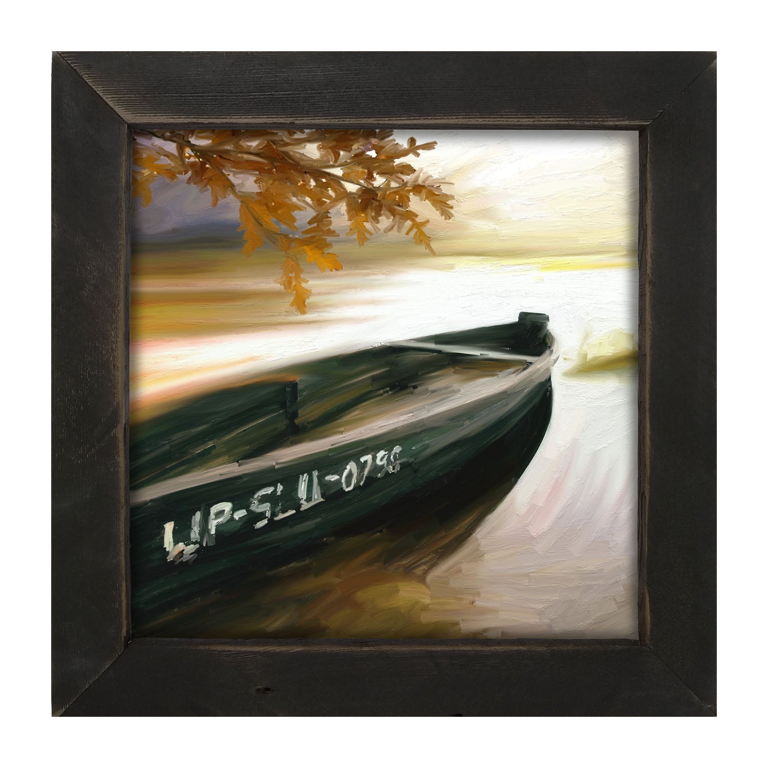 Fishing in The Fall - Framed art